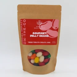 A bag of Women's Bean Project Gourmet Jelly Beans.